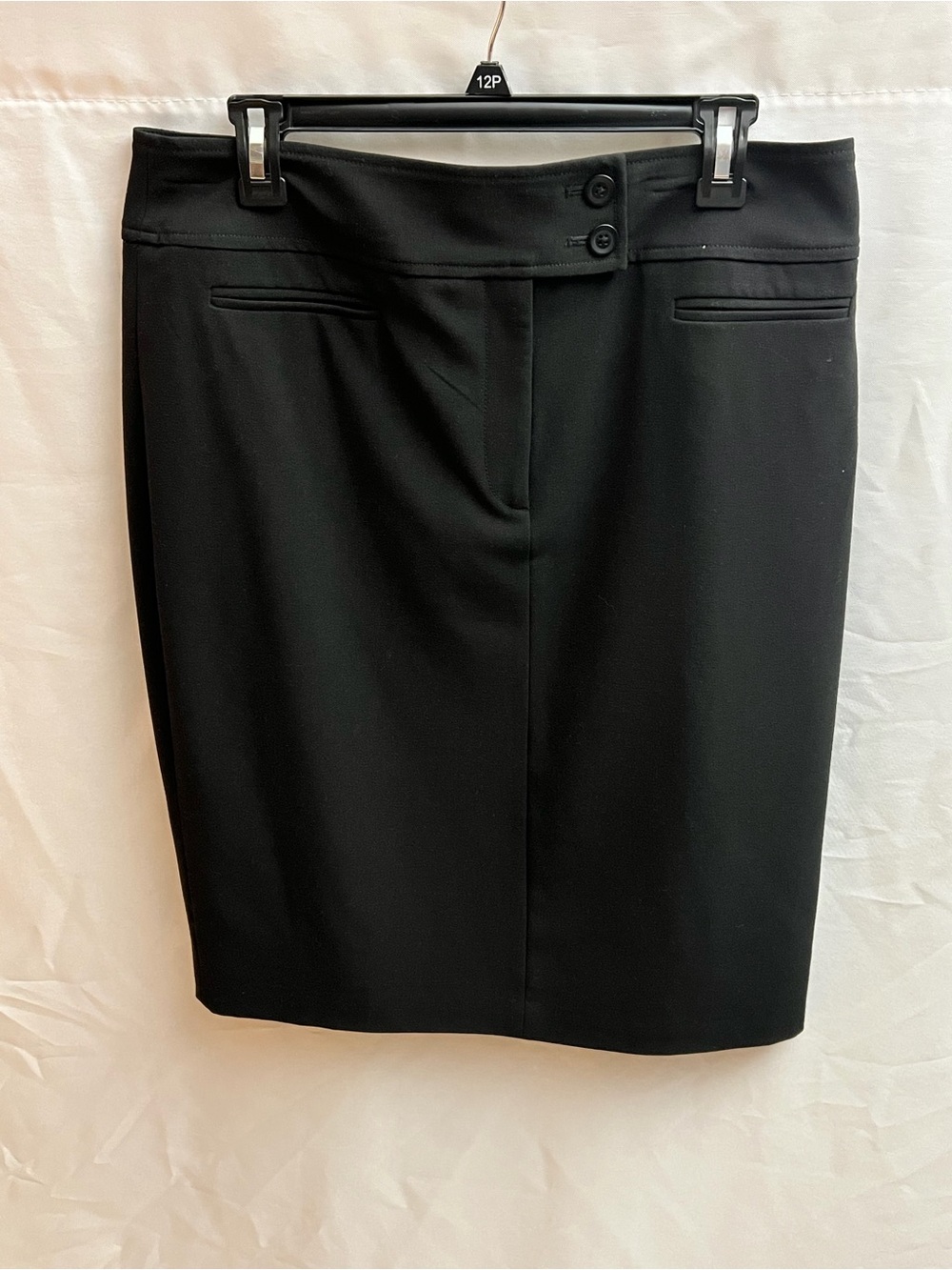 Apostrophe Essentials Women’s Black Pencil Skirt Size 12 Career Workwear